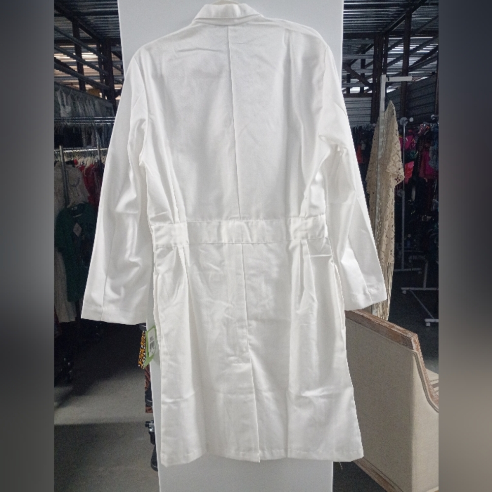Landau White Button-Up Coat - Picture 2 of 6